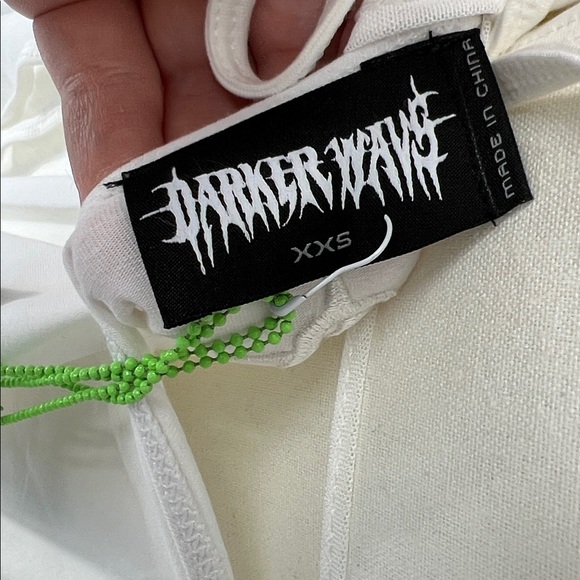 Darker waves dolls kill NWT Asymmetrical mesh wrap dress size XXS - Picture 9 of 10